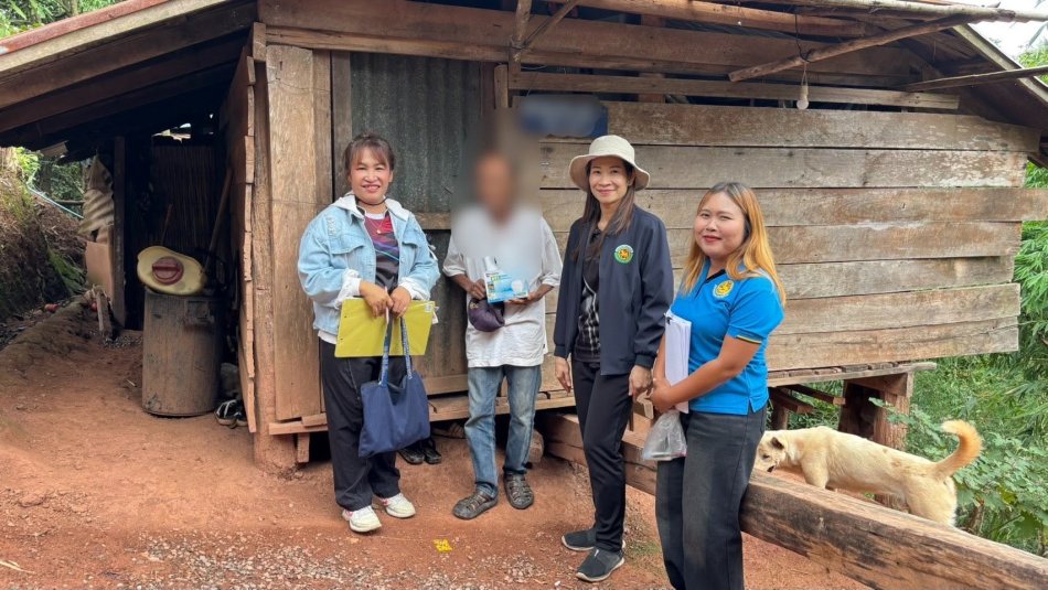  อบต.วังบาล ร่วมลงพื้นที่สำรวจบ้านผู้ประสบปัญหาทางสังคม บ้านนาสะอุ้ง หมู่ที่ 17